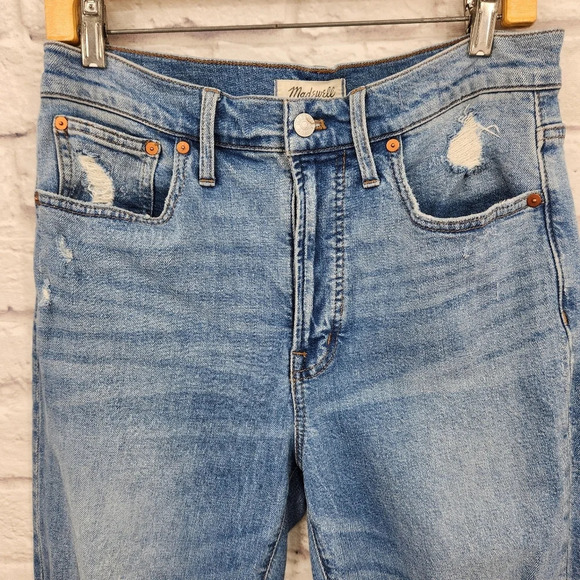 MADWELL The Perfect Vintage Jean  Medium Wash Distressed Size 27 - Picture 4 of 14